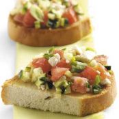 ZUCCHINI FETA BRUSHETTA