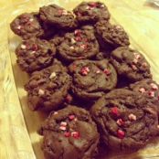 Peppermint Chip Double Dark Chocolate Cookies