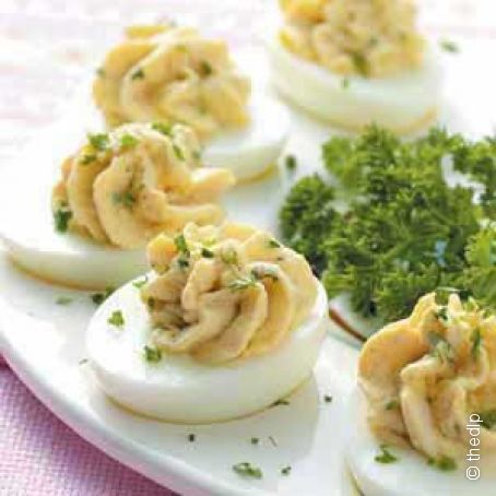 Smoked Salmon and Crab Devilled Eggs