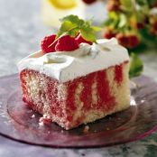 Raspberry Poke Cake