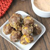 Cheeseburger Meatballs with Copycat Special Sauce Recipe
