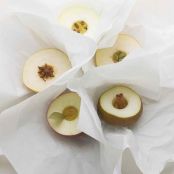 Asian Pears with Star Anise Baked in Parchment