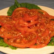 Vinegrette for sliced tomatoes