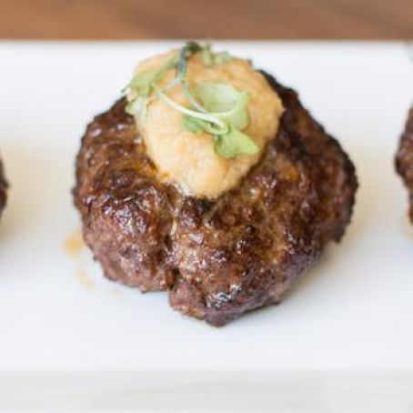 Smokey Burgers with Pineapple Teriyaki Sauce