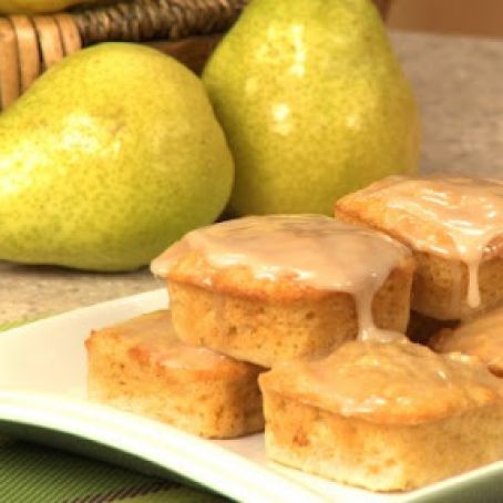 Ontario Pear Squares with Maple Icing
