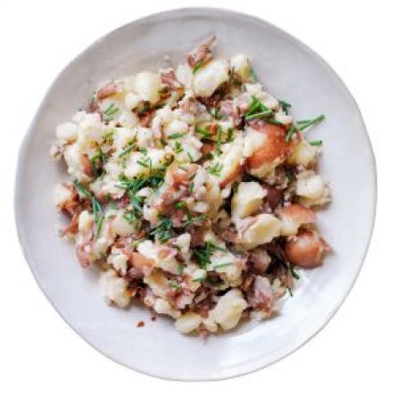 Smashed Potatoes with Garlic Oil