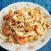 Meals (Poblano Cream Pasta with Shrimp)