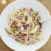 Coleslaw with Apple and Yogurt Dressing