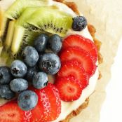 No Bake Lemon Cookie Fruit Tart