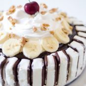 Banana Split Ice Cream Cake