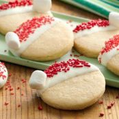 Santa Hat Cookies