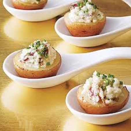 Bite Sized Twice Baked Potatoes