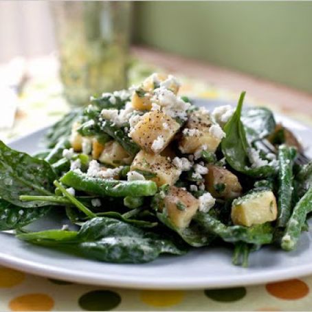POTATO, GREEN BEAN & SPINACH SALAD