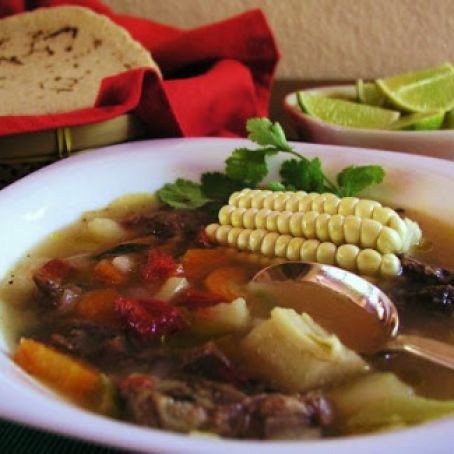 Caldo de Res — Mexican Beef and Vegetable Soup