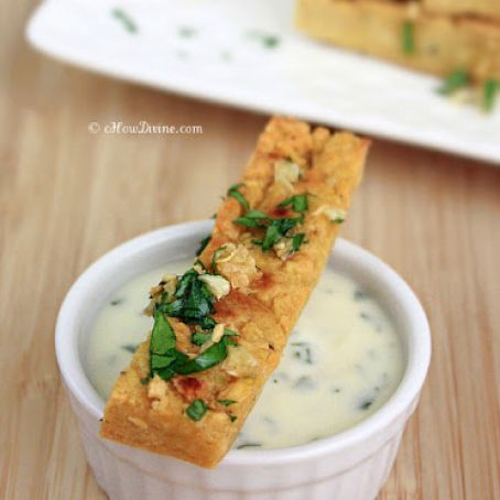 Chickpea/Garbanzo Bean Fries with Parsley Garlic Flakes Recipe