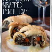 Puff Pastry Wrapped Lentil Loaf