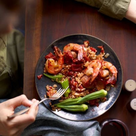 SHRIMP & KIELBASA JAMBALAYA
