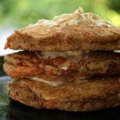 Carrot Cake Pancakes with Maple Cream Cheese Spread