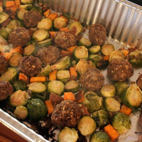 Roasted Meatballs with Vegetables