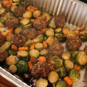 Roasted Meatballs with Vegetables