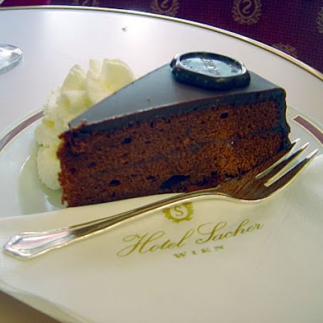 Sachertorte (pronounced SOCCER tort)