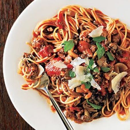 Mushroom Bolognese