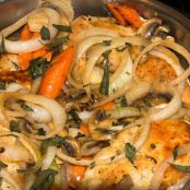 Smothered Chicken with Mushrooms and Onions Recipe