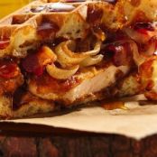 Mantastic Fried Chicken and Waffle Sandwich