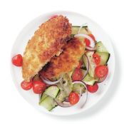 Pan-Fried Chicken Cutlets With Zucchini Salad