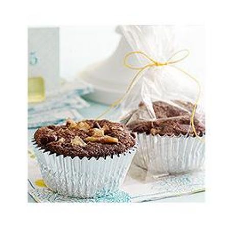 Zucchini Nut Chocolate Muffins
