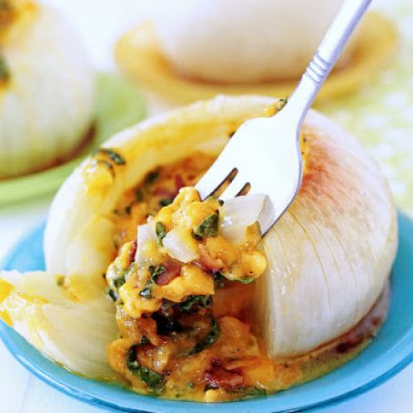 Cheddar & Bacon Stuffed Onions