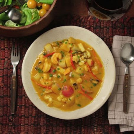 Seafood Chowder with Squash