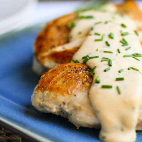 Chicken with Feta Cheese Sauce