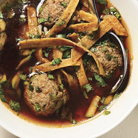 Poblano Albondigas Soup