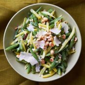 String Beans: Two-Tone Green Bean Salad with Hazelnuts and Parmesan