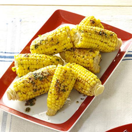 Sweet corn with parmesan & cilantro