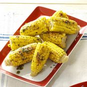 Sweet corn with parmesan & cilantro