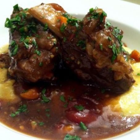 Stout Braised Short Ribs with Creamy Jalapeno Polenta