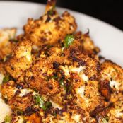 Roasted Cauliflower with Red Chili, Cilantro & Lime