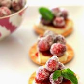 Sparkling Cranberry Brie Bites