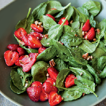 Fresh Strawberry & Spinach Salad