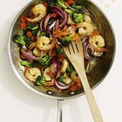 Stir-Fried Shrimp and Broccoli