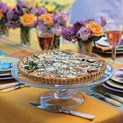 Zucchini, Sun-Dried Tomato, and Mozarella Tart