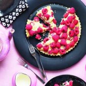 Raspberry-cream tart
