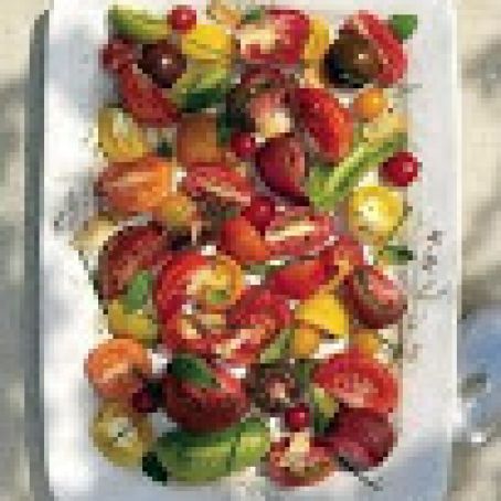 Heirloom Tomato Salad with Garlic Oil