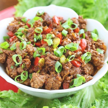 Asian Beef Lettuce Wraps