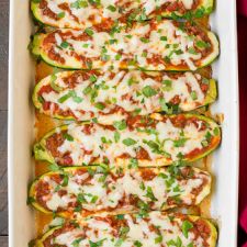 Lasagna Zucchini Boats