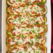 Lasagna Zucchini Boats