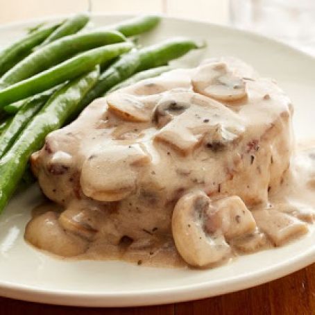 Skinny Smothered Pork Chops