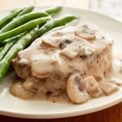 Skinny Smothered Pork Chops